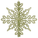 Vickerman 6" Celadon 3D Glitter Snowflake 3/Bag