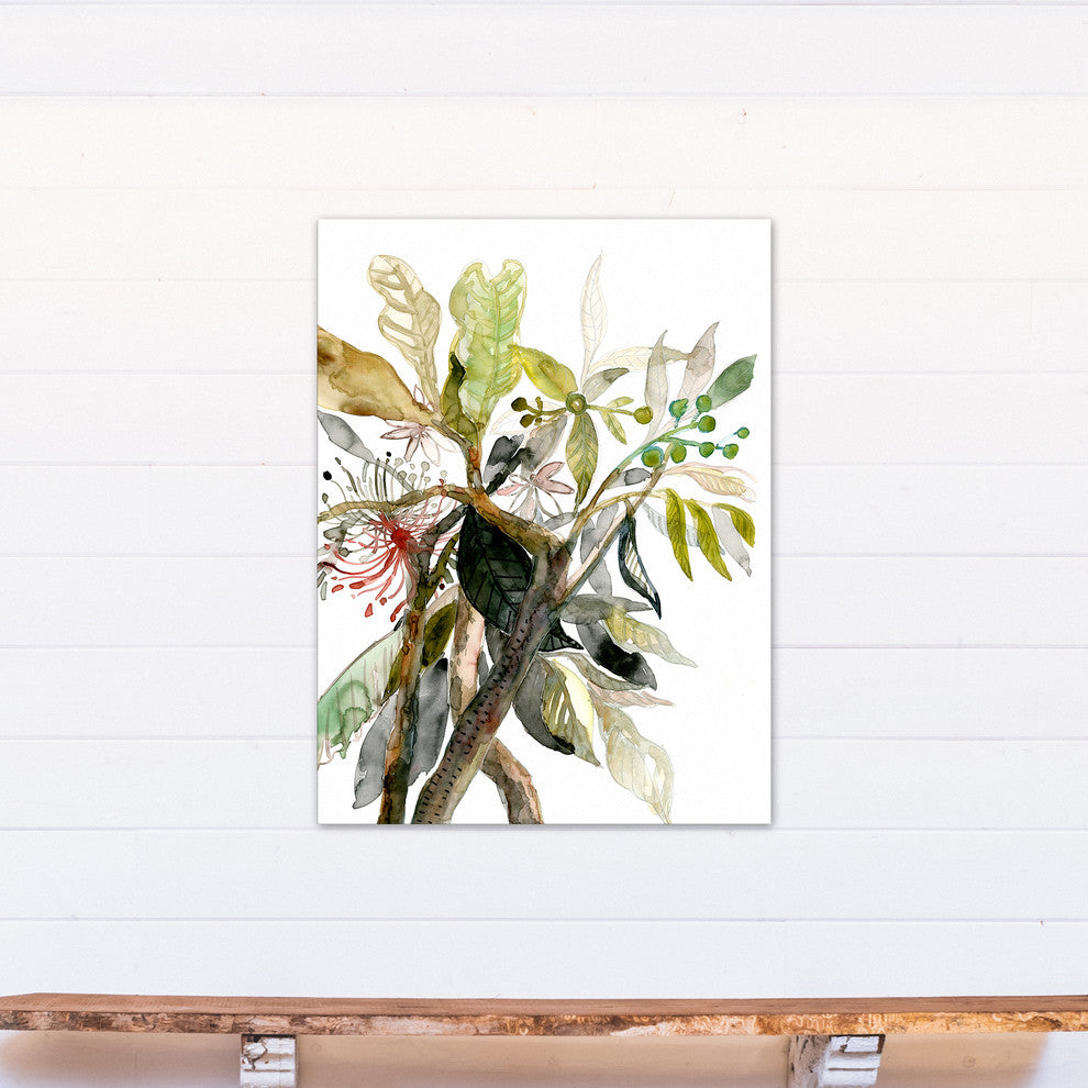 Floral Wildflower Arrangement Print on Canvas