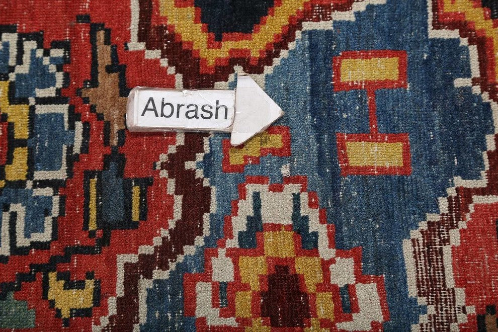 Consigned, Palace Antique Bakhtiari Persian Worn Oriental Area Rug 32'2"x18'0"