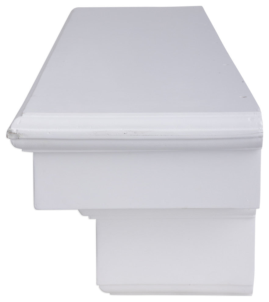 French Corbel Mantel, White, 72"