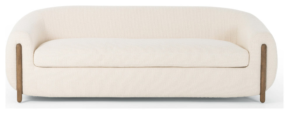 Lyla Sofa, 86" Kerbey Ivory, Distressed Natural