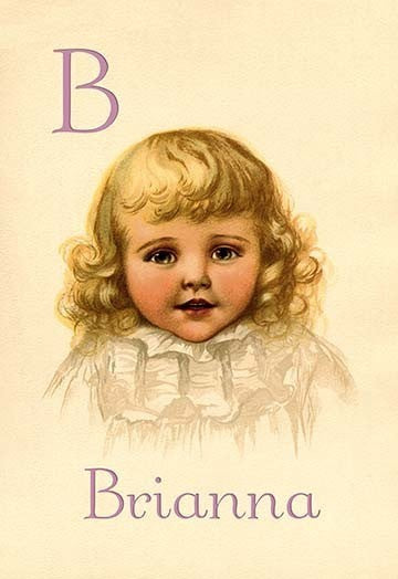 B for Brianna - Gallery Wrapped Canvas Art 28" x 42"