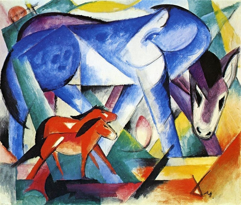 Franz Marc The First Animals - 20" x 25" Premium Canvas Print