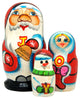 Joy Santa's Family 3-Piece Nesting Doll