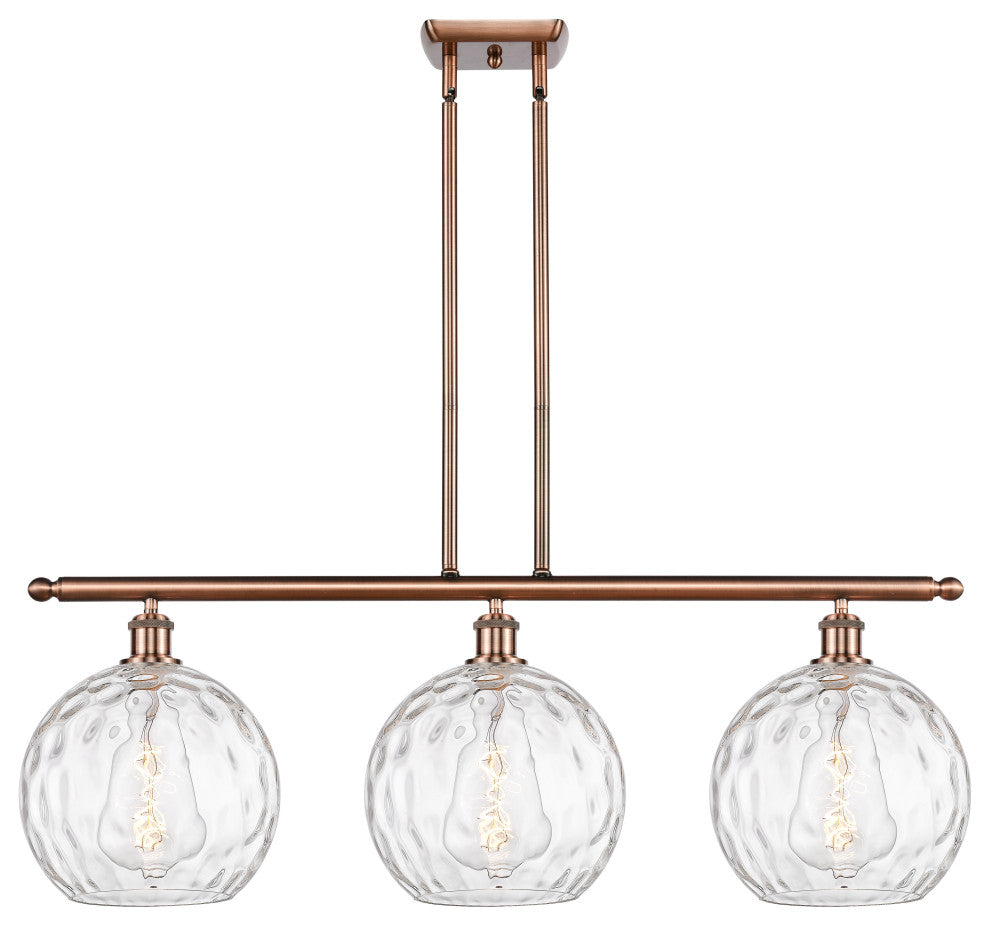 Innovations 516-3I-AC-G1215-10-LED 3 Light Island Light, Antique Copper