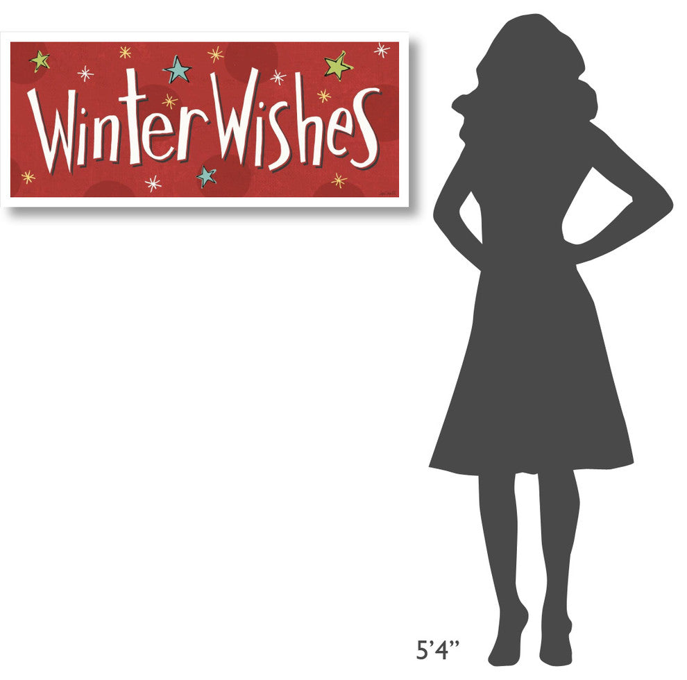 "Whimsy Winterland VIII" Digital Paper Print by Anne Tavoletti, 42"x18"