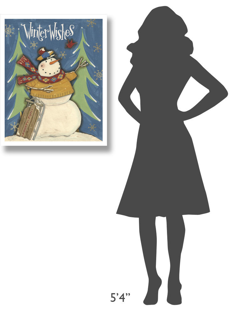 "Snowman Season I" Digital Paper Print by Anne Tavoletti, 24"x30"