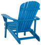 Earth Collection Adirondack Chair With phone and cup holder, Sky Blue, Two Adiro