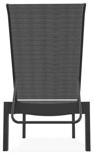 Leeward Sling Stackable Outdoor Chaise Lounge, Destiny Steel/Graphite