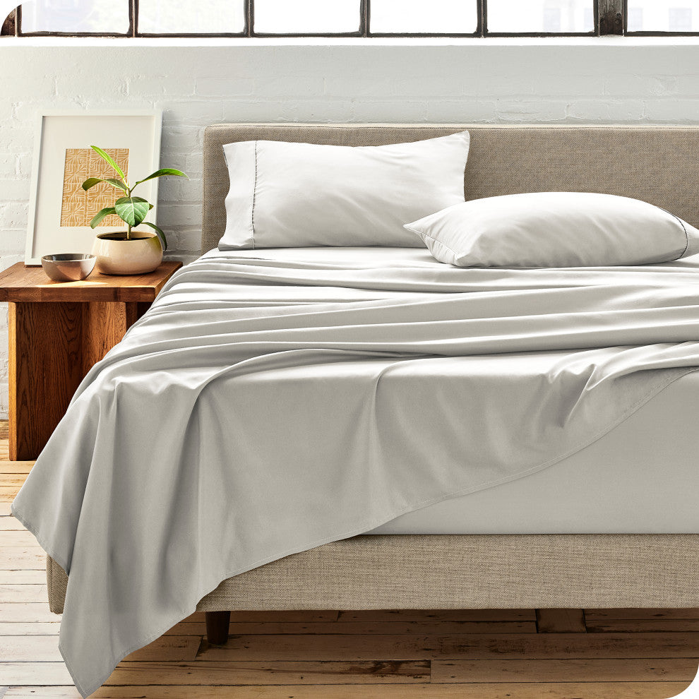 Bare Home Microfiber Pillowcases - Set of 2, Ivory, Standard