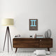 "Gemini Zodiac Sign Blue" Fine Art Print
