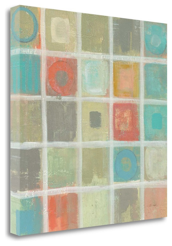 "Sea Glass Mosaic Tile IV" By Silvia Vassileva, Giclee on Gallery Wrap Canvas
