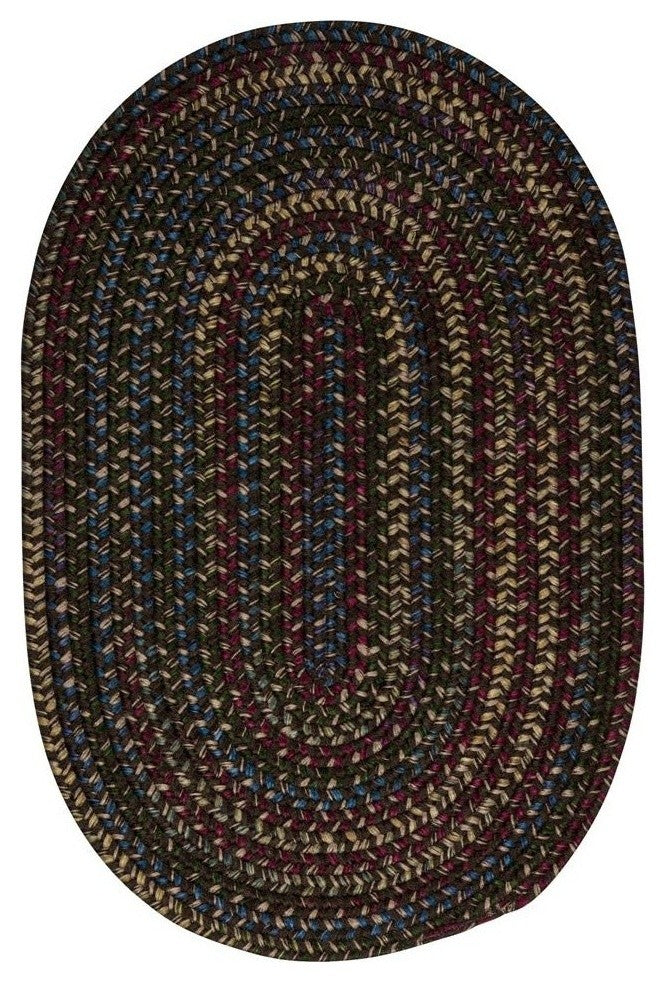 Colonial Mills Midnight MN37 Java Traditional Area Rug, Round 8'x8'