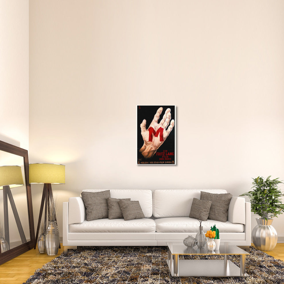 "M by Fritz Lang" Stretched Canvas Giclee by Hollywood Photo Archive, 24x36"
