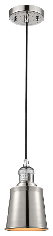1-Light Addison 5" Mini Pendant, Polished Nickel