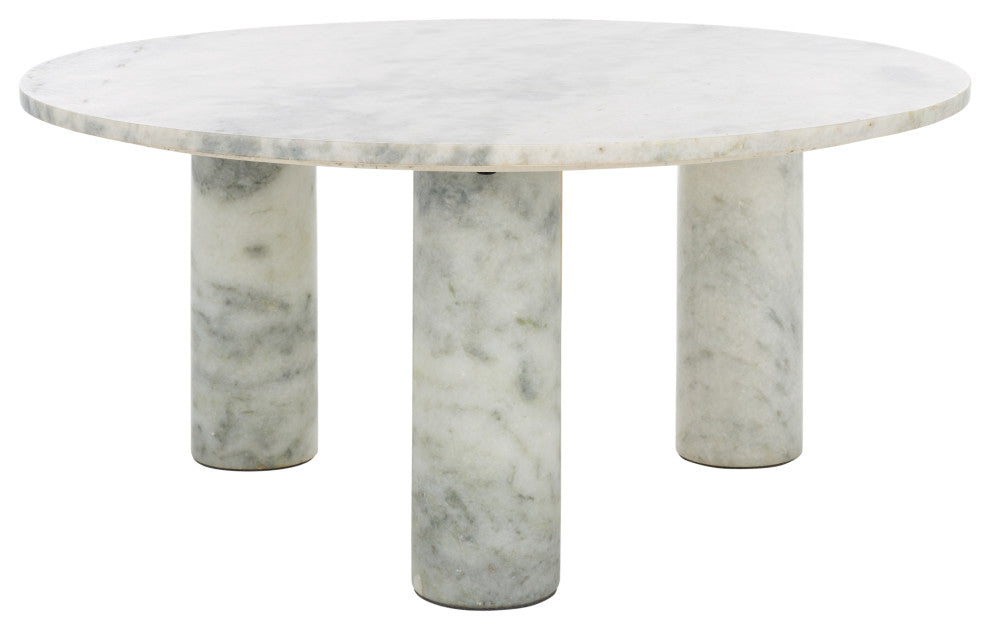 Safavieh Couture Giabella Marble Coffee Table, White
