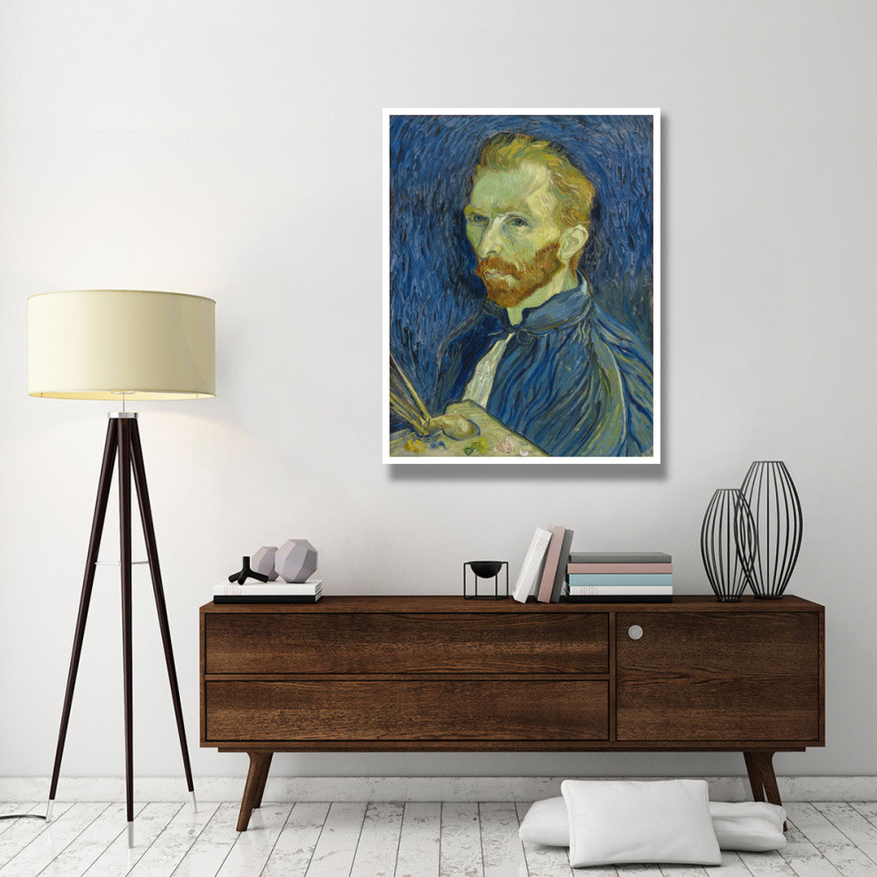 "Self-Portrait, 1889" Digital Paper Print by Vincent van Gogh, 38"x50"