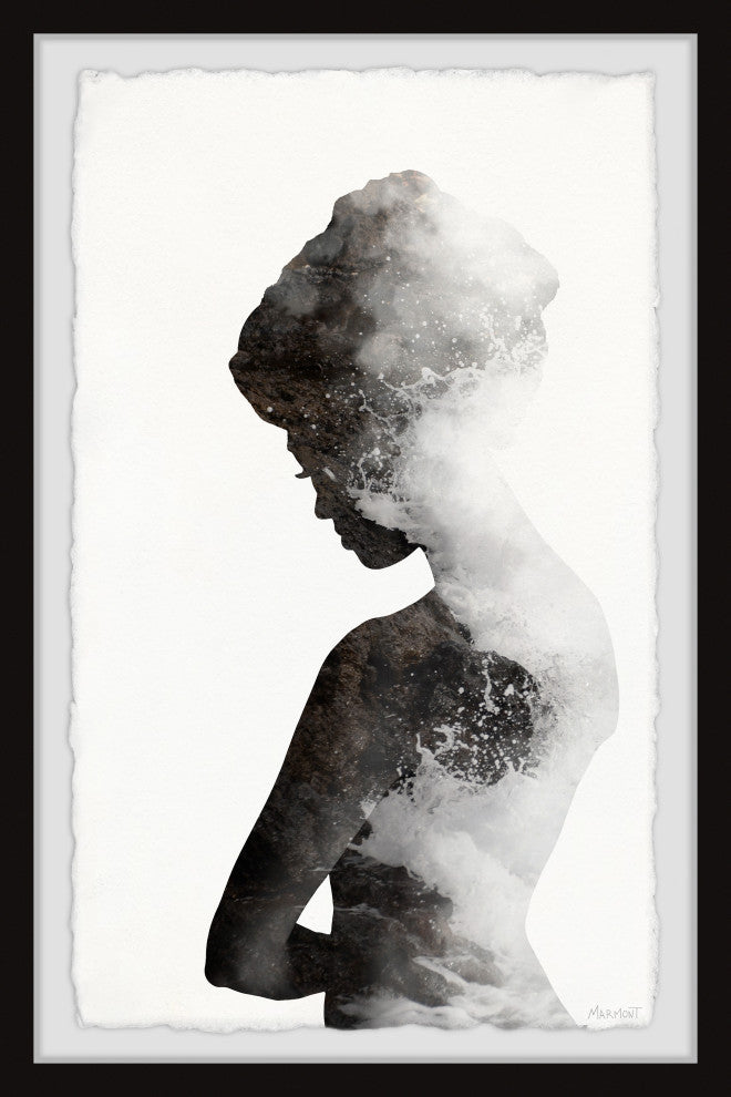 "The Silent Waves" Framed Painting Print, 16x24