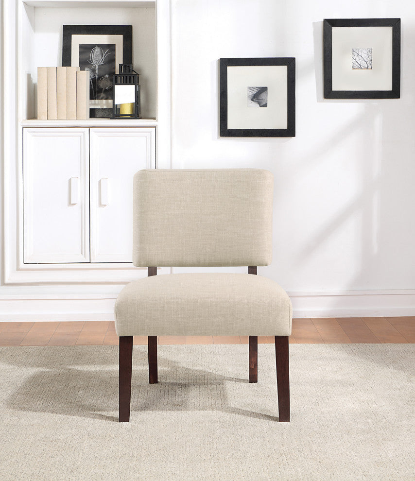 Jasmine Accent Chair, Cream Fabric
