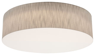 Anton 24" Medium Base Flush Mount, Jute Shade