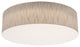 Anton 24" Medium Base Flush Mount, Jute Shade