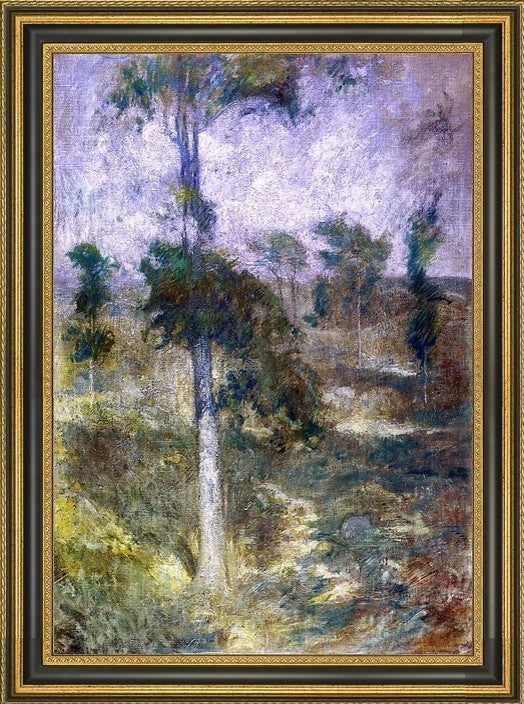 John Twachtman Tulip Tree, Greenwich Framed Premium Canvas Print, 18"x27"