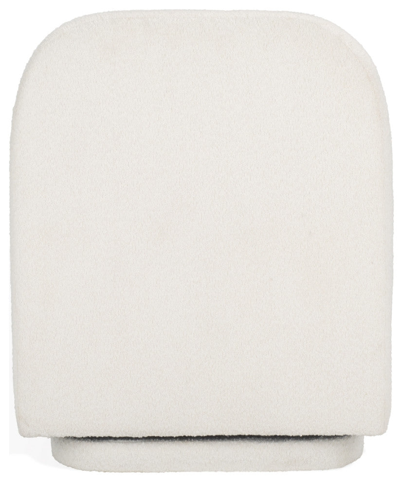 Safavieh Couture Bianka Boucle Swivel Chair, Ivory