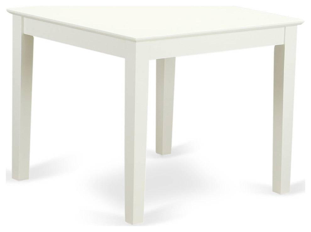 5-Piece Square 36" Table and 4-Parson Chair Color Pink Flamingo