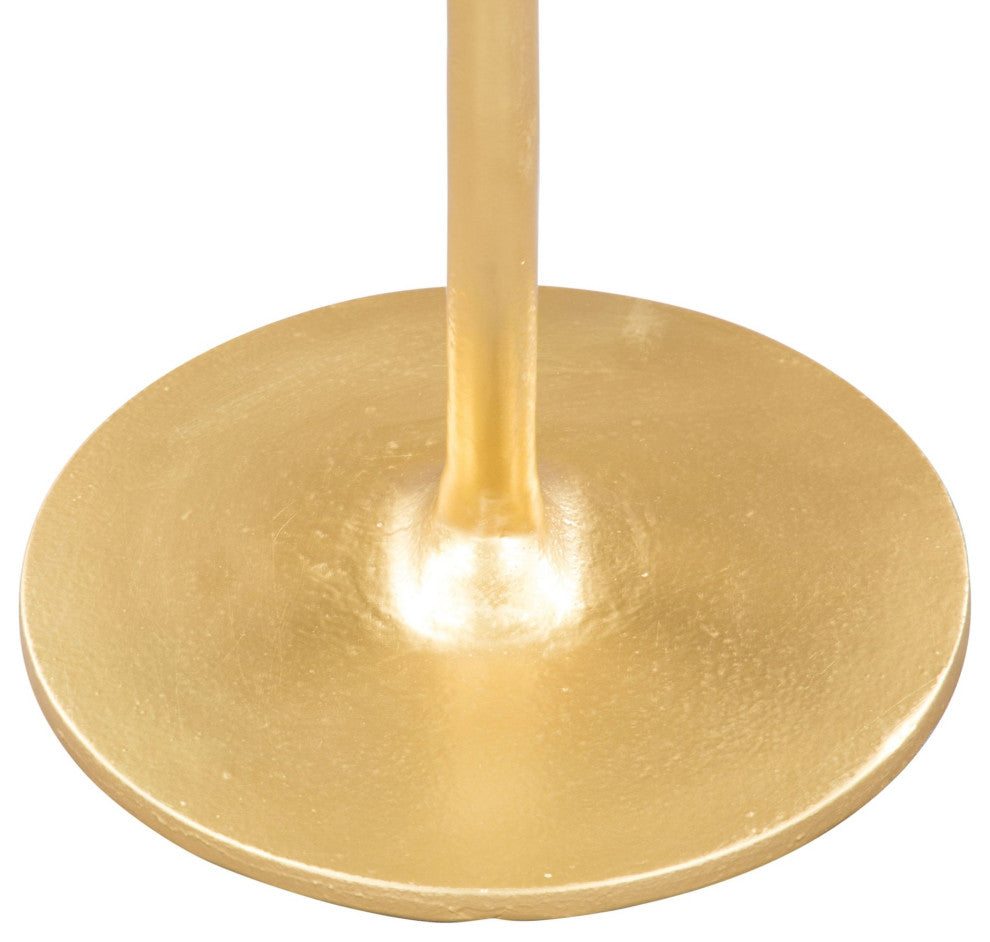Sofa Side Table, Aluminum, Metal, Gold, Living Lounge Cafe Lobby Hospitality