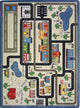 Kid Essentials Rug, Tiny Town, Pewter, 5'4"x7'8"