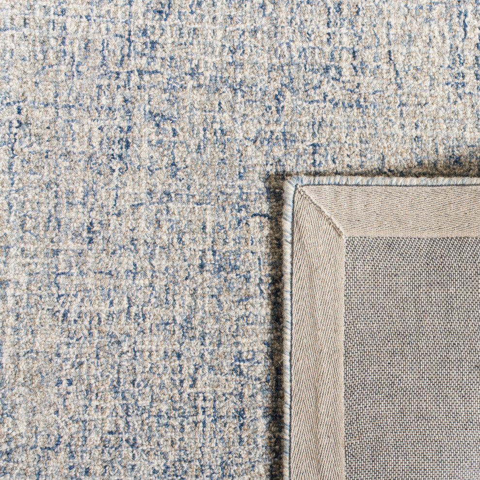 Safavieh Couture Abstract Collection, ABT471 Rug, Ivory/Blue, 6' Square