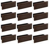 12-Pack Dimmable LED Step Lights 120-277V, 4.5W Stair Light, Oil Rubbed Bronze