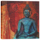 "Blue Buddha" Giclee Canvas Wall Art, 12"x12"