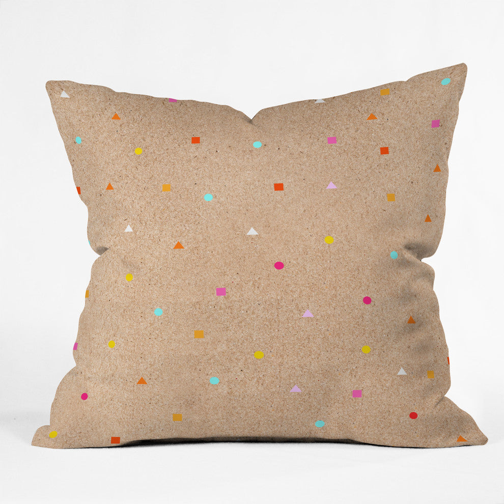Iveta Abolina Peach Taffy Outdoor Throw Pillow, Small