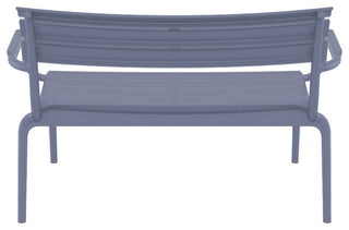 Paris Outdoor Bench Dark Gray