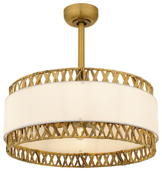 Kate Four Light Fan Light in Brushed Gold