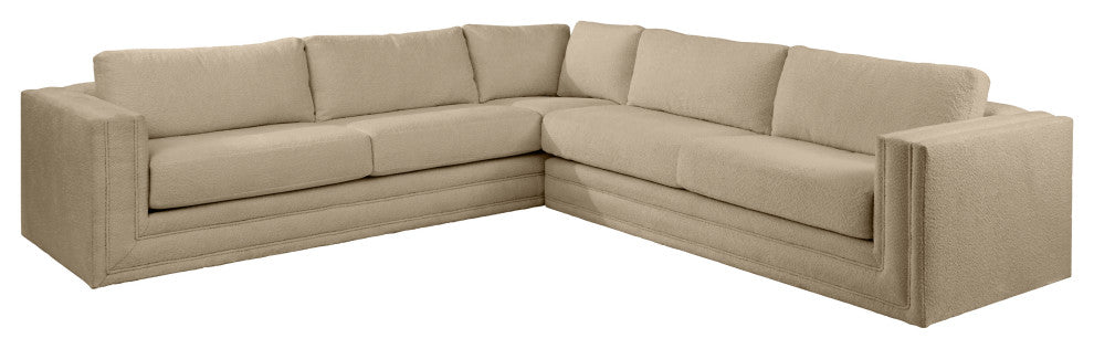 Nativa Interiors Hermes 2 Pieces Sectional, Flax