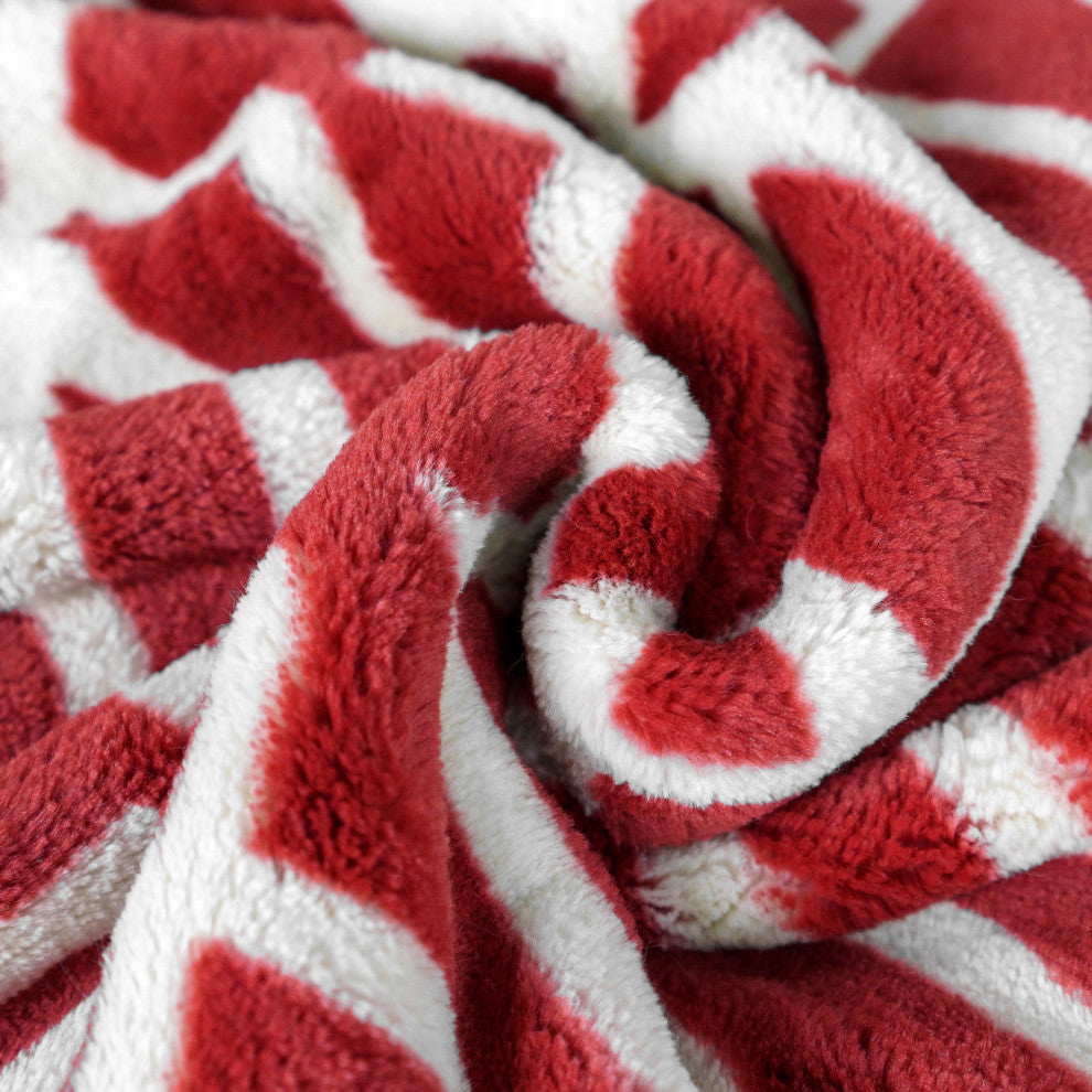 Carteret Throw Blanket, Rosewood