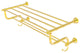 Carolina 30" Towel Shelf with Double Towel Bar, Polished Brass