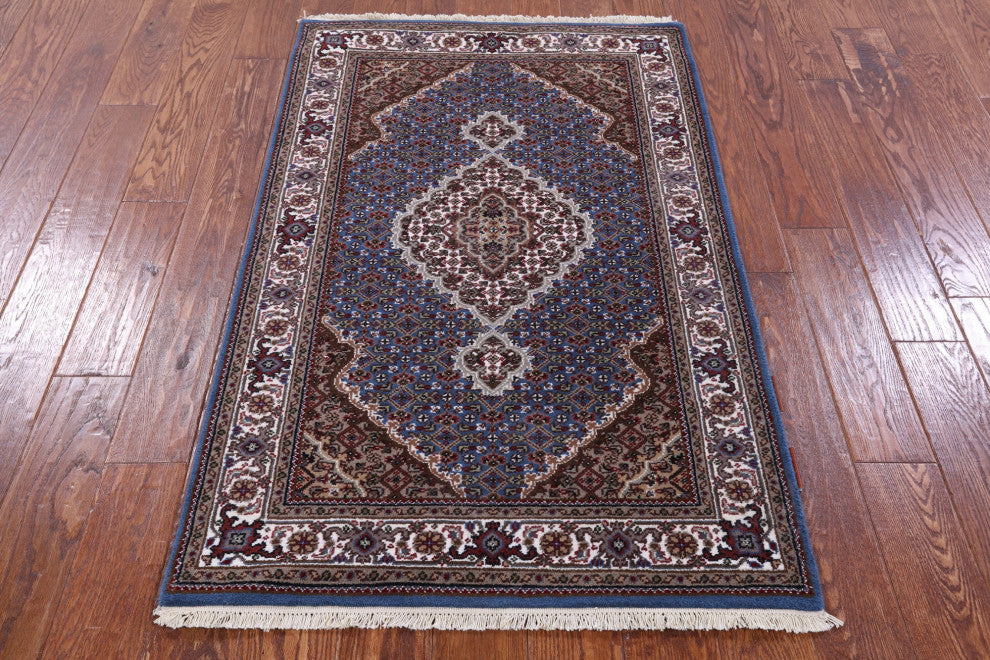 Wool & Silk Hand-Knotted Persian Tabriz Rug 3' 0" X 4' 11" - Q13023