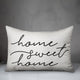 Home Sweet Home Outdoor Throw Pillow, 14x20