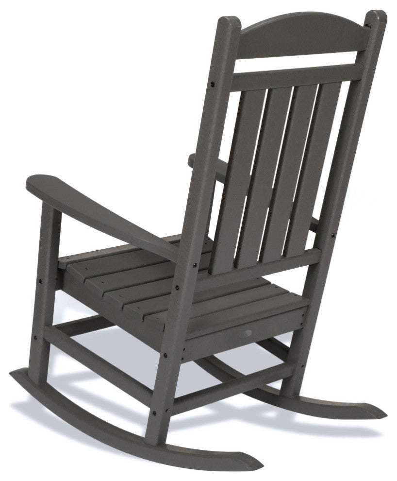Polywood Presidential 3-Piece Rocker Set, Black