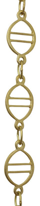 Brass Designer Chandelier Chain, Various Finishes, Acid Dipped, W50