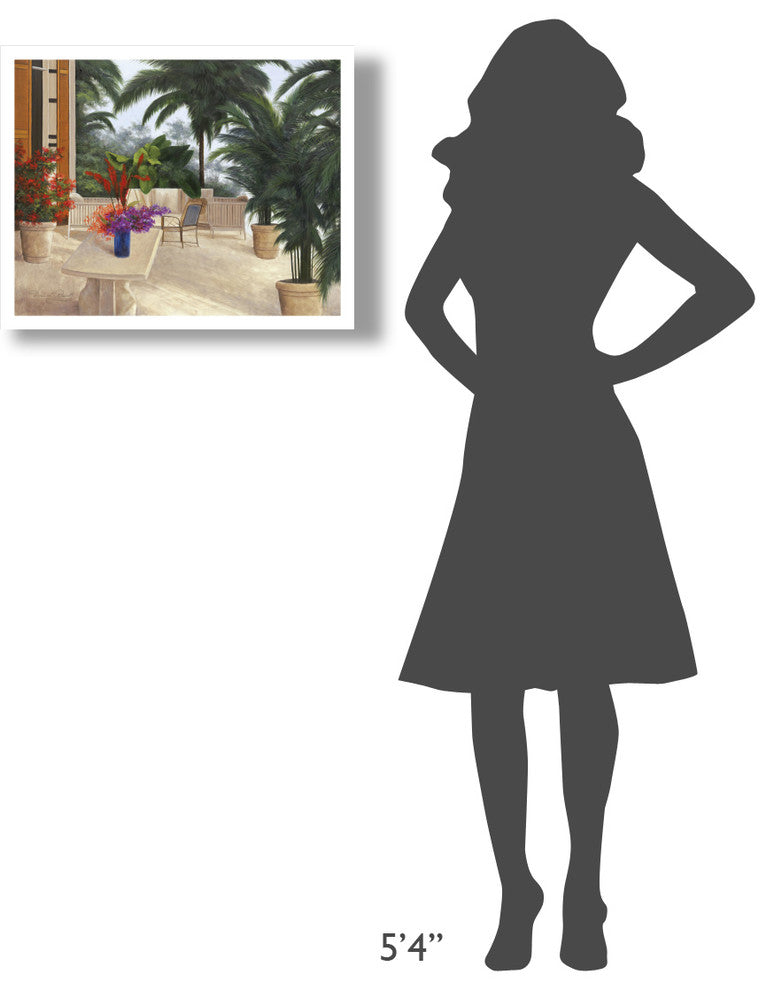"Private Patio" Digital Paper Print by Diane Romanello, 26"x20"
