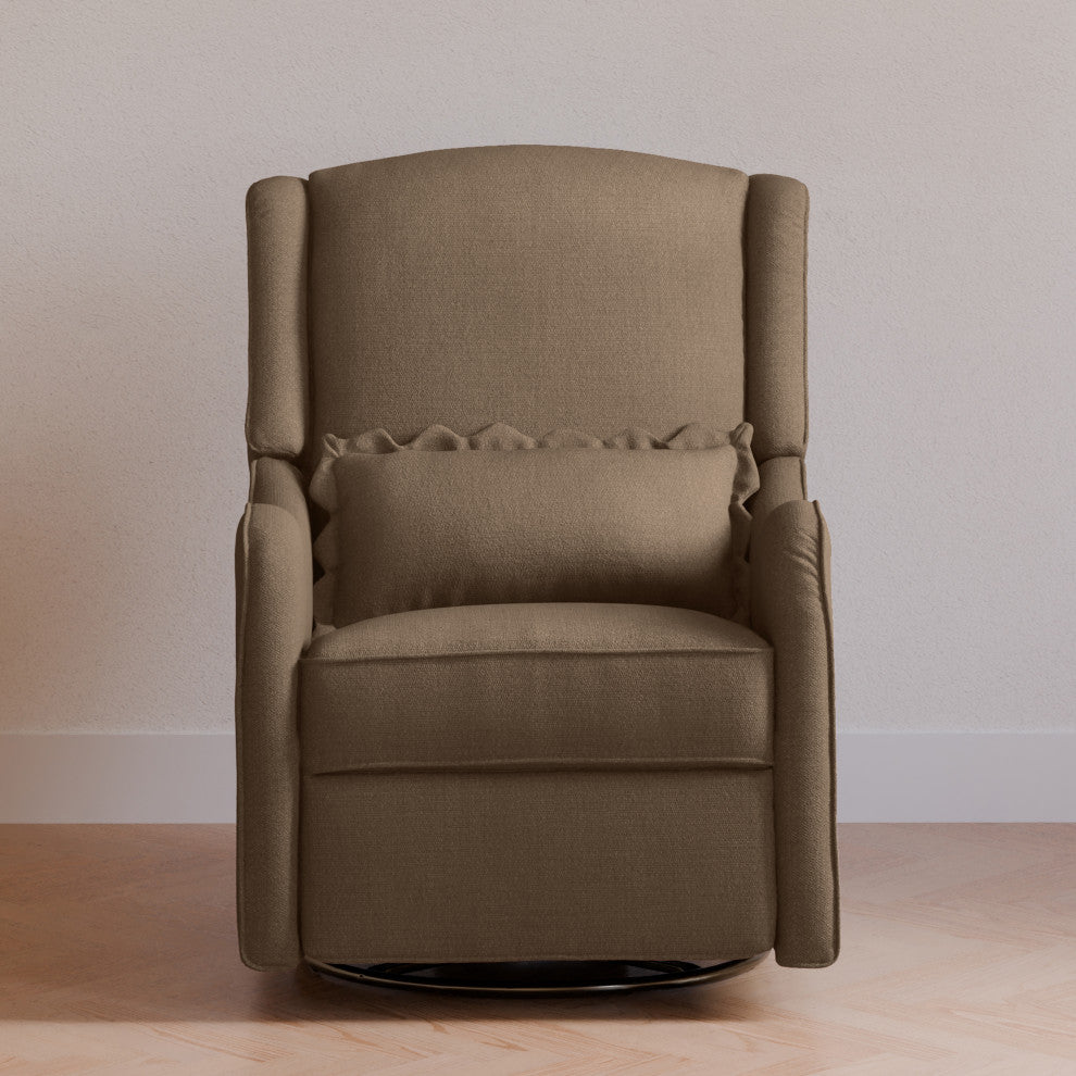 Devon Recliner and Swivel Glider, Performance Truffle Eco-Basketweave