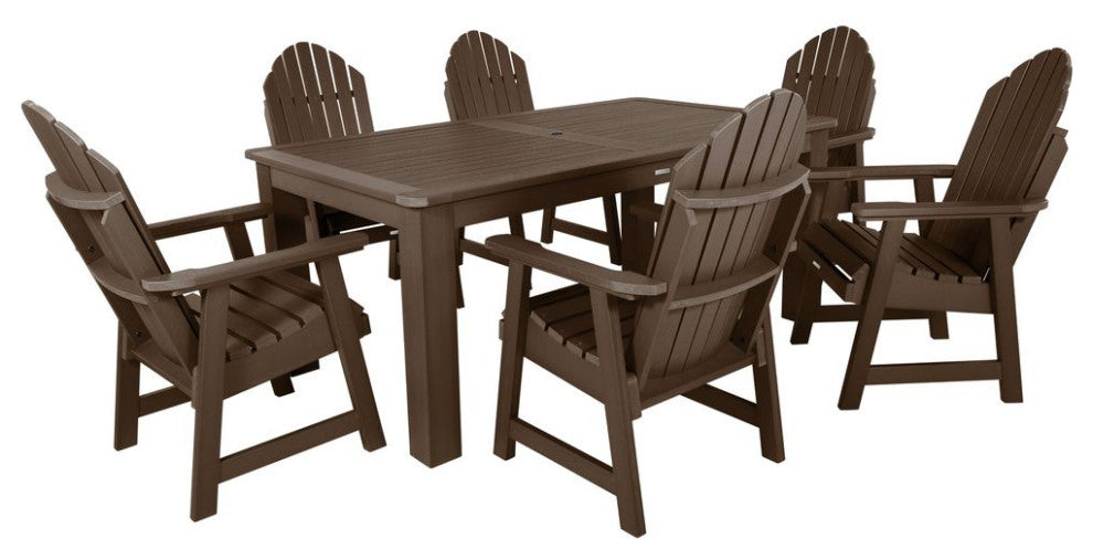 Hamilton 7-Piece Rectangle Dining Set, Weathered Acorn