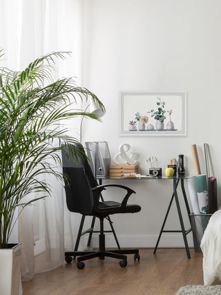 "Simply White" Framed Painting Print, 24"x16"