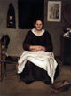 Antonio Puga Old Woman Seated, 21"x28" Wall Decal Print
