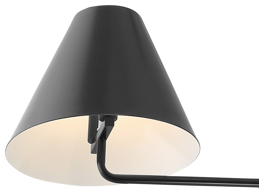 Xavier 4-Light Matte Black Chandelier