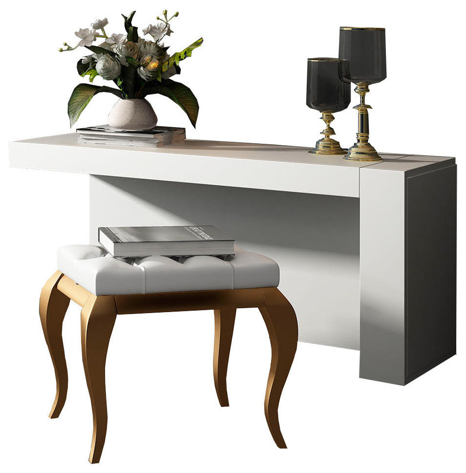 T02 Bedroom Make-up Vanity 55", Glossy Finish